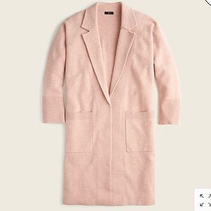 J.Crew Ella open-front long sweater-blazer